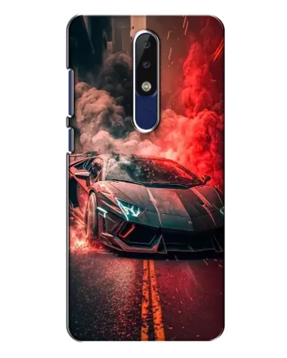 Чохол для Nokia 5.1 Plus (X5) з картинкою «Lamborghini червоний дим» Чохол для Nokia 5.1 Plus (X5) з картинкою «Lamborghini червоний дим»