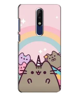 Чехол для Nokia 5.1 Plus (X5) с картинкой «Единорог Pusheen»