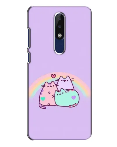 Чехол для Nokia 5.1 Plus (X5) с картинкой «Радужные Пушины» Чехол для Nokia 5.1 Plus (X5) с картинкой «Радужные Пушины»