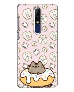 Чехол для Nokia 5.1 Plus (X5) с картинкой «Пушин на пончике»