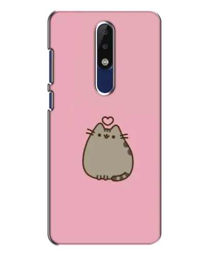 Чехол для Nokia 5.1 Plus (X5) с картинкой «Pusheen сердце» Чехол для Nokia 5.1 Plus (X5) с картинкой «Pusheen сердце»