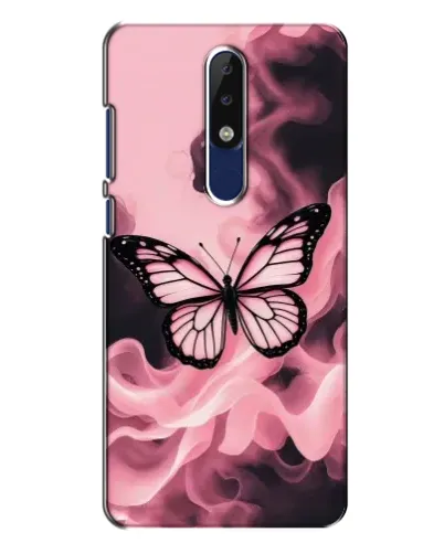 Чехол для Nokia 5.1 Plus (X5) с картинкой «Бабочка в дыму» Чехол для Nokia 5.1 Plus (X5) с картинкой «Бабочка в дыму»