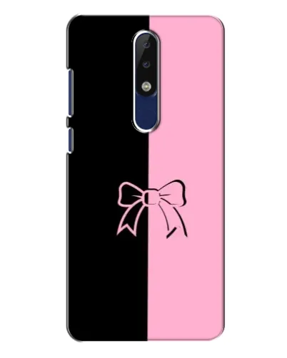 Чехол для Nokia 5.1 Plus (X5) с картинкой «Половинки банта» Чехол для Nokia 5.1 Plus (X5) с картинкой «Половинки банта»