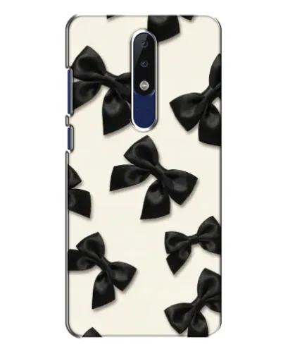 Чехол для Nokia 5.1 Plus (X5) с картинкой «Черные бантики» Чехол для Nokia 5.1 Plus (X5) с картинкой «Черные бантики»