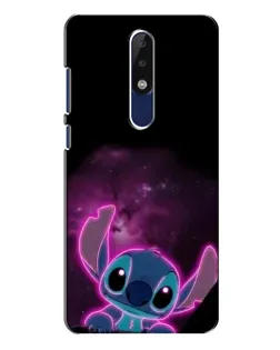 Чехол для Nokia 5.1 Plus (X5) с картинкой «Неоновый Stitch»