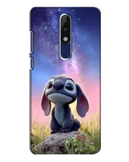 Чехол для Nokia 5.1 Plus (X5) с картинкой «Стич на рассвете»