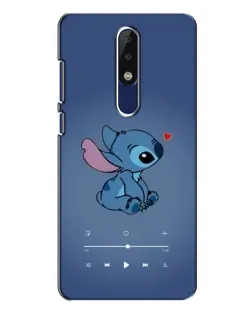 Чехол для Nokia 5.1 Plus (X5) с картинкой «Музыкальный Stitch»