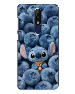 Чехол для Nokia 5.1 Plus (X5) с картинкой «Стич и голубика»