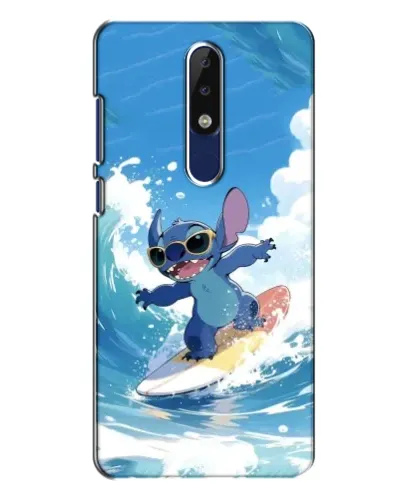 Чехол для Nokia 5.1 Plus (X5) с картинкой «Стич на волне» Чехол для Nokia 5.1 Plus (X5) с картинкой «Стич на волне»