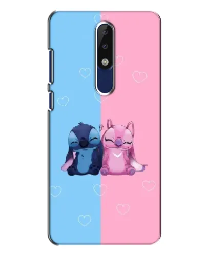 Чехол для Nokia 5.1 Plus (X5) с картинкой «Stitch и Angel Love» Чехол для Nokia 5.1 Plus (X5) с картинкой «Stitch и Angel Love»