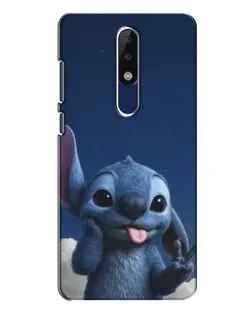 Чехол для Nokia 5.1 Plus (X5) с картинкой «Стич в облаках»