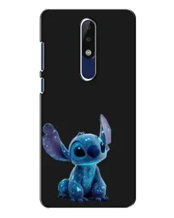 Чехол для Nokia 5.1 Plus (X5) с картинкой «Стич на черном»