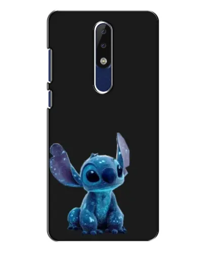 Чехол для Nokia 5.1 Plus (X5) с картинкой «Стич на черном» Чехол для Nokia 5.1 Plus (X5) с картинкой «Стич на черном»