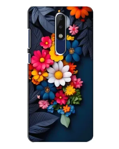 Чехол для Nokia 5.1 Plus (X5) с картинкой «Цветочная феерия»