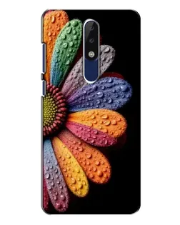 Чехол для Nokia 5.1 Plus (X5) с картинкой «Радужный цветок»