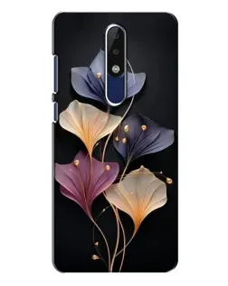 Чехол для Nokia 5.1 Plus (X5) с картинкой «Лиловые цветы грации»