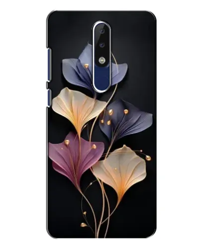Чехол для Nokia 5.1 Plus (X5) с картинкой «Лиловые цветы грации»