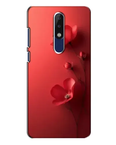 Чехол для Nokia 5.1 Plus (X5) с картинкой «Маковые соцветия»