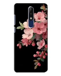 Чехол для Nokia 5.1 Plus (X5) с картинкой «Розовая ветка сакуры»