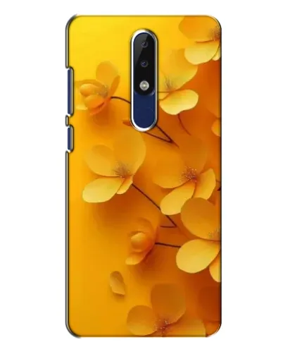 Чехол для Nokia 5.1 Plus (X5) с картинкой «Золотые лепестки»