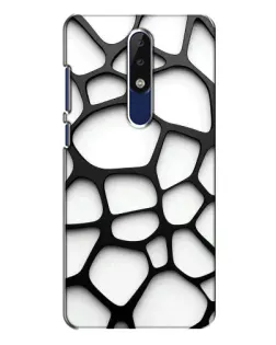 Чехол для Nokia 5.1 Plus (X5) с картинкой «Белая объемная сетка» Чехол для Nokia 5.1 Plus (X5) с картинкой «Белая объемная сетка»
