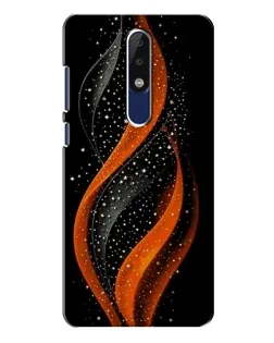 Чехол для Nokia 5.1 Plus (X5) с картинкой «Огненная звездная волна»