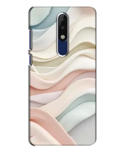 Чехол для Nokia 5.1 Plus (X5) с картинкой «Пастельные нежные волны»