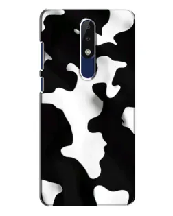Чехол для Nokia 5.1 Plus (X5) с картинкой «Черно-белое пятно»