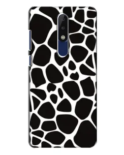Чехол для Nokia 5.1 Plus (X5) с картинкой «Черно-белый жираф»