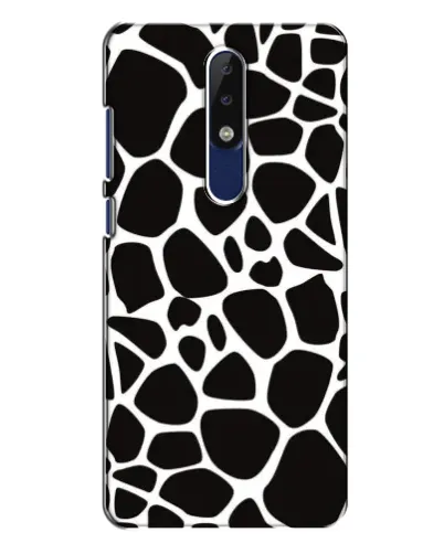 Чехол для Nokia 5.1 Plus (X5) с картинкой «Черно-белый жираф»