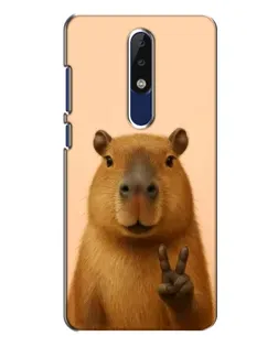 Чохол для Nokia 5.1 Plus (X5) з картинкою «Капібара вікторія» Чохол для Nokia 5.1 Plus (X5) з картинкою «Капібара вікторія»