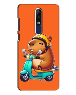 Чохол для Nokia 5.1 Plus (X5) з картинкою «Капібара на скутері» Чохол для Nokia 5.1 Plus (X5) з картинкою «Капібара на скутері»