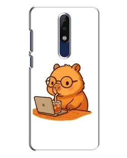 Чохол для Nokia 5.1 Plus (X5) з картинкою «Капібара з ноутбуком» Чохол для Nokia 5.1 Plus (X5) з картинкою «Капібара з ноутбуком»