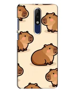 Чохол для Nokia 5.1 Plus (X5) з картинкою «Паттерн милих капібар» Чохол для Nokia 5.1 Plus (X5) з картинкою «Паттерн милих капібар»
