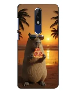 Чохол для Nokia 5.1 Plus (X5) з картинкою «Капібара з піцою» Чохол для Nokia 5.1 Plus (X5) з картинкою «Капібара з піцою»