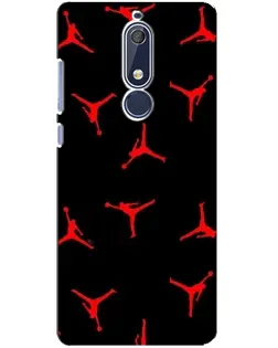 Чохол для Nokia 5.1 (2018) з картинкою «Jordan Red Pattern» Чохол для Nokia 5.1 (2018) з картинкою «Jordan Red Pattern»