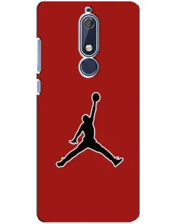 Чохол для Nokia 5.1 (2018) з картинкою «Jordan Red Back»
