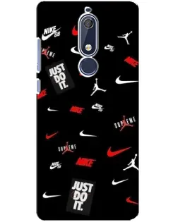 Чохол для Nokia 5.1 (2018) з картинкою «Nike Mix Pattern»