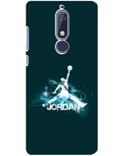 Чохол для Nokia 5.1 (2018) з картинкою «Jordan Blue Fire» Чохол для Nokia 5.1 (2018) з картинкою «Jordan Blue Fire»