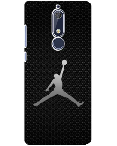 Чохол для Nokia 5.1 (2018) з картинкою «Jordan Dark Carbon» Чохол для Nokia 5.1 (2018) з картинкою «Jordan Dark Carbon»