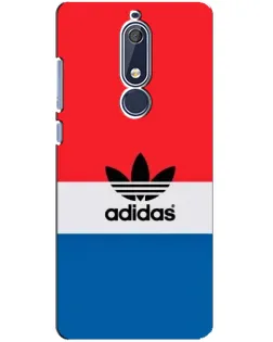 Чохол для Nokia 5.1 (2018) з картинкою «Ретро блоки Adidas»