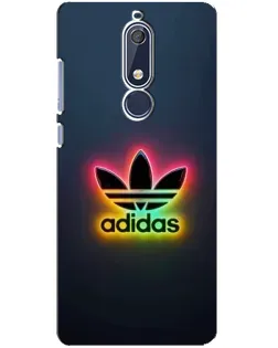 Чохол для Nokia 5.1 (2018) з картинкою «Неоновий Adidas»