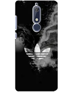 Чохол для Nokia 5.1 (2018) з картинкою «Абстрактний дим Adidas»
