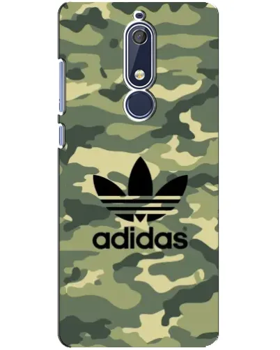 Чохол для Nokia 5.1 (2018) з картинкою «Мілітарі стиль Adidas» Чохол для Nokia 5.1 (2018) з картинкою «Мілітарі стиль Adidas»