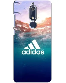 Чохол для Nokia 5.1 (2018) з картинкою «Океанська глибина адідас»