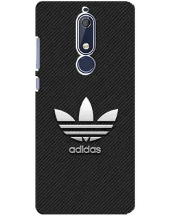 Чохол для Nokia 5.1 (2018) з картинкою «Adidas Карбонова текстура»