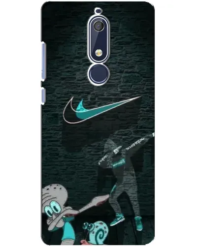 Чехол для Nokia 5.1 (2018) с картинкой «Спортивный арт Nike»