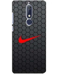 Чохол для Nokia 5.1 (2018) з картинкою «Nike — карбонова сітка» Чохол для Nokia 5.1 (2018) з картинкою «Nike — карбонова сітка»