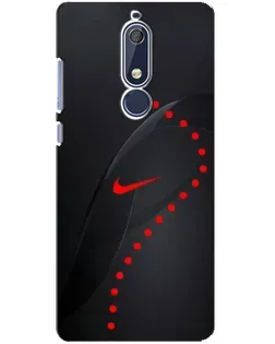 Чехол для Nokia 5.1 (2018) с картинкой «Абстрактный дизайн Nike»