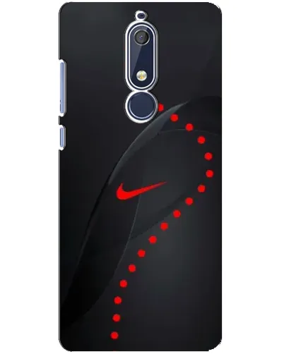 Чехол для Nokia 5.1 (2018) с картинкой «Абстрактный дизайн Nike»